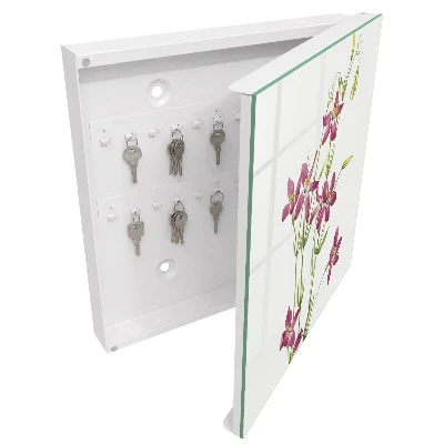 Schlüsselschrank für den Flur Rosa Blüten