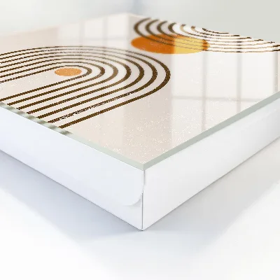 Schlüsselschrank Retro-Geometrie