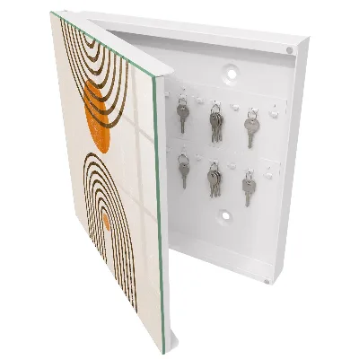 Schlüsselschrank Retro-Geometrie