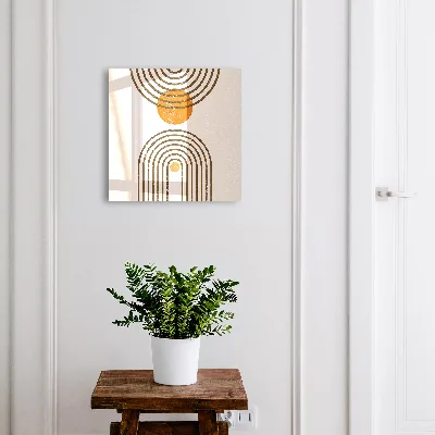 Schlüsselschrank Retro-Geometrie