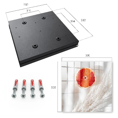 Schlüsselschrank für den Flur Rote Grapefruit und Boho-Gras