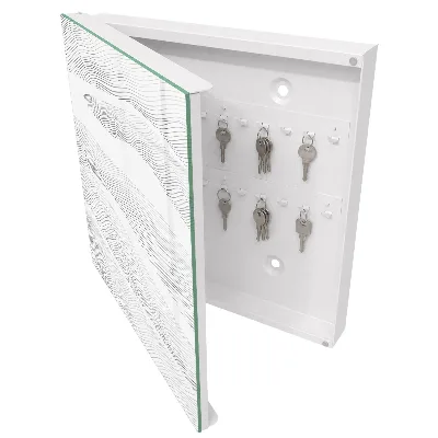 Schlüsselschrank für den Flur Linienwellen