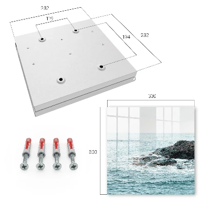 Schlüsselschrank Meereswellen