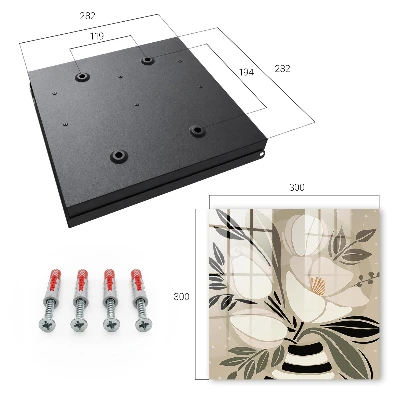 Schlüsselschrank Floraler Minimalismus