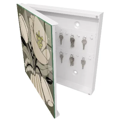 Schlüsselschrank für den Flur Beige Blüten