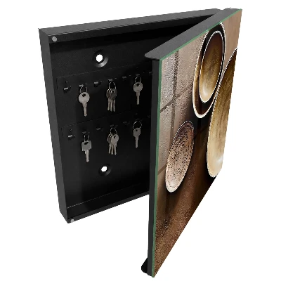 Schlüsselkasten modern Braunes Set