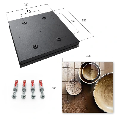 Schlüsselkasten modern Braunes Set