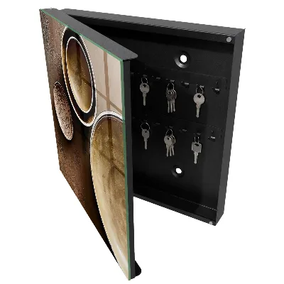 Schlüsselkasten modern Braunes Set
