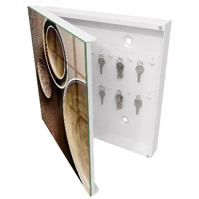 Schlüsselkasten modern Braunes Set