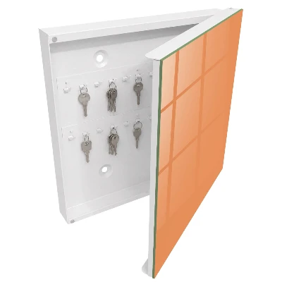 Schlüsselkasten modern Pastellorange
