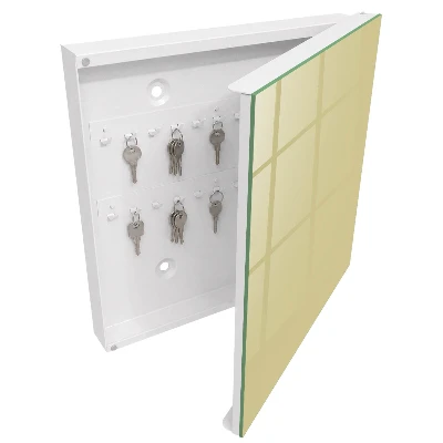 Schlüsselschrank für den Flur Pastellgelb