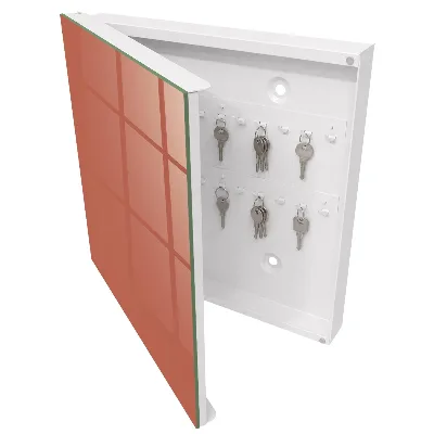 Schlüsselschrank für den Flur Ziegelfarbe
