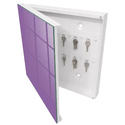 Schlüsselkasten modern Violett