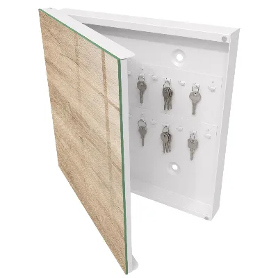 Schlüsselschrank Holzstruktur