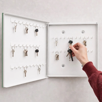 Schlüsselkasten modern Graues Holz
