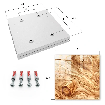 Schlüsselschrank für den Flur Holzwellen