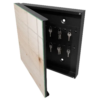 Schlüsselkasten modern Holzstruktur