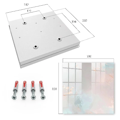 Schlüsselschrank Pastellabstraktion