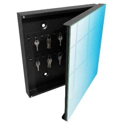 Schlüsselschrank Blauer Farbverlauf