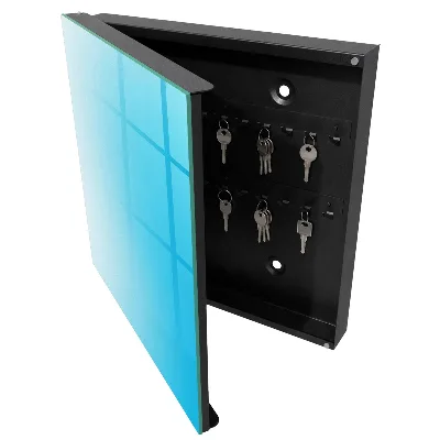 Schlüsselschrank Blauer Farbverlauf
