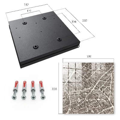 Schlüsselschrank für den Flur Stadtplan