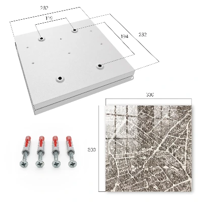 Schlüsselschrank für den Flur Stadtplan