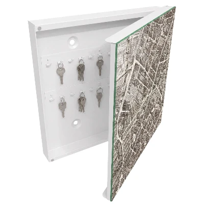 Schlüsselschrank für den Flur Stadtplan