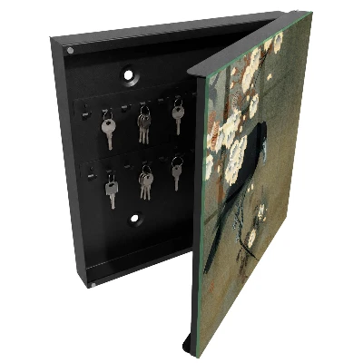 Schlüsselschrank Ohara Koson Die Krähe und die Kirschblüten