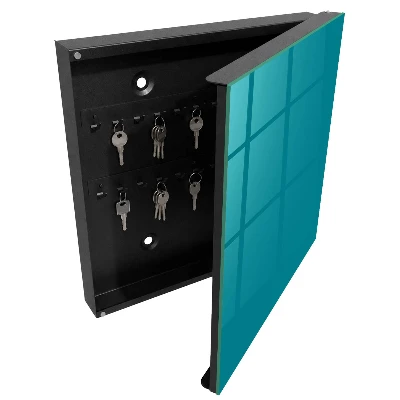Schlüsselkasten modern Kühles Türkis