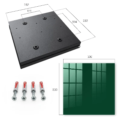 Schlüsselschrank für den Flur Flaschengrün