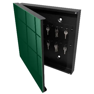 Schlüsselschrank für den Flur Flaschengrün