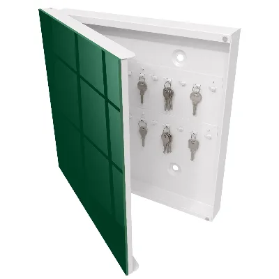 Schlüsselschrank für den Flur Flaschengrün