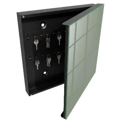 Schlüsselschrank für den Flur in Salbei
