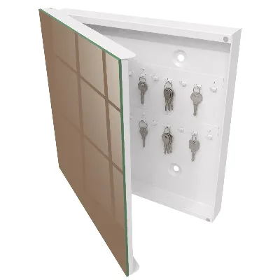 Schlüsselschrank Gelblich grau