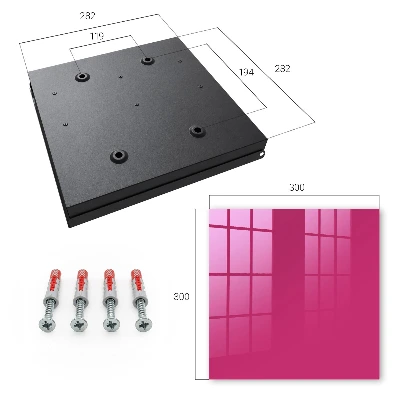 Schlüsselschrank für den Flur Intensives Rosa