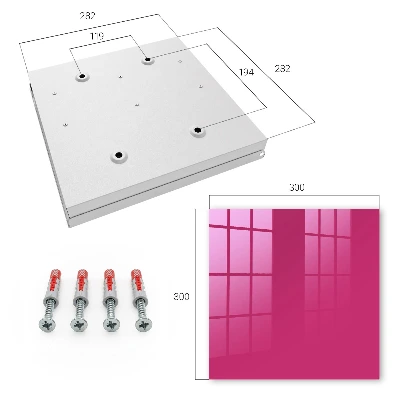 Schlüsselschrank für den Flur Intensives Rosa