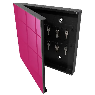Schlüsselschrank für den Flur Intensives Rosa