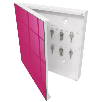 Schlüsselschrank für den Flur Intensives Rosa