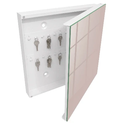 Schlüsselkasten modern Warmes, gedecktes Beige