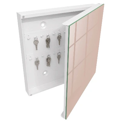 Schlüsselschrank Beige-Rosa
