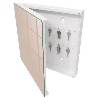 Schlüsselschrank Beige-Rosa