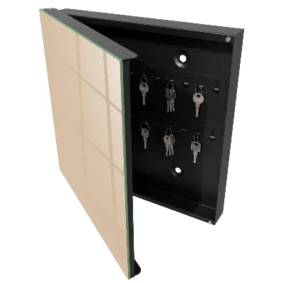 Schlüsselschrank Beige-Orange