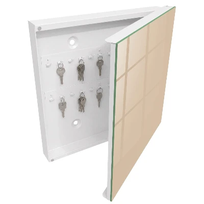 Schlüsselschrank Beige-Orange