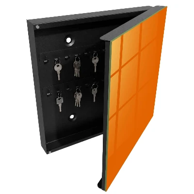 Schlüsselschrank für den Flur Kräftiges Orange