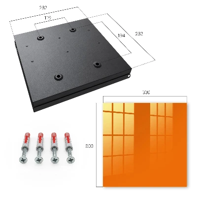 Schlüsselschrank für den Flur Kräftiges Orange