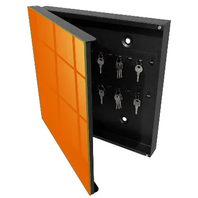 Schlüsselschrank für den Flur Kräftiges Orange