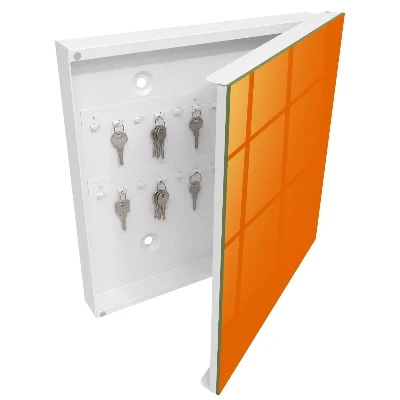 Schlüsselschrank für den Flur Kräftiges Orange