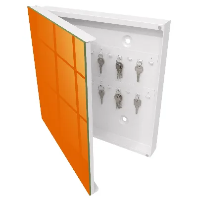 Schlüsselschrank für den Flur Kräftiges Orange
