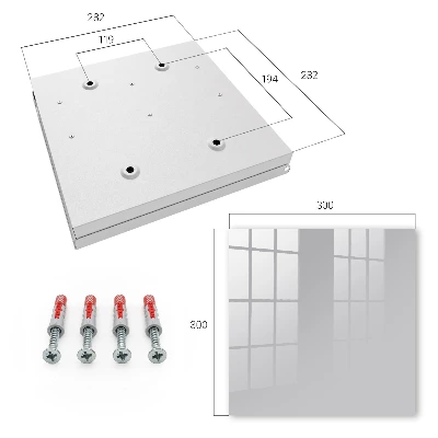 Schlüsselschrank Glattes Grau