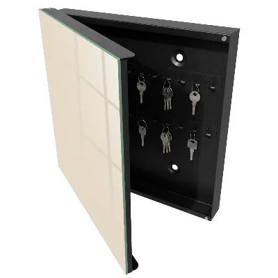 Schlüsselkasten modern Cremig